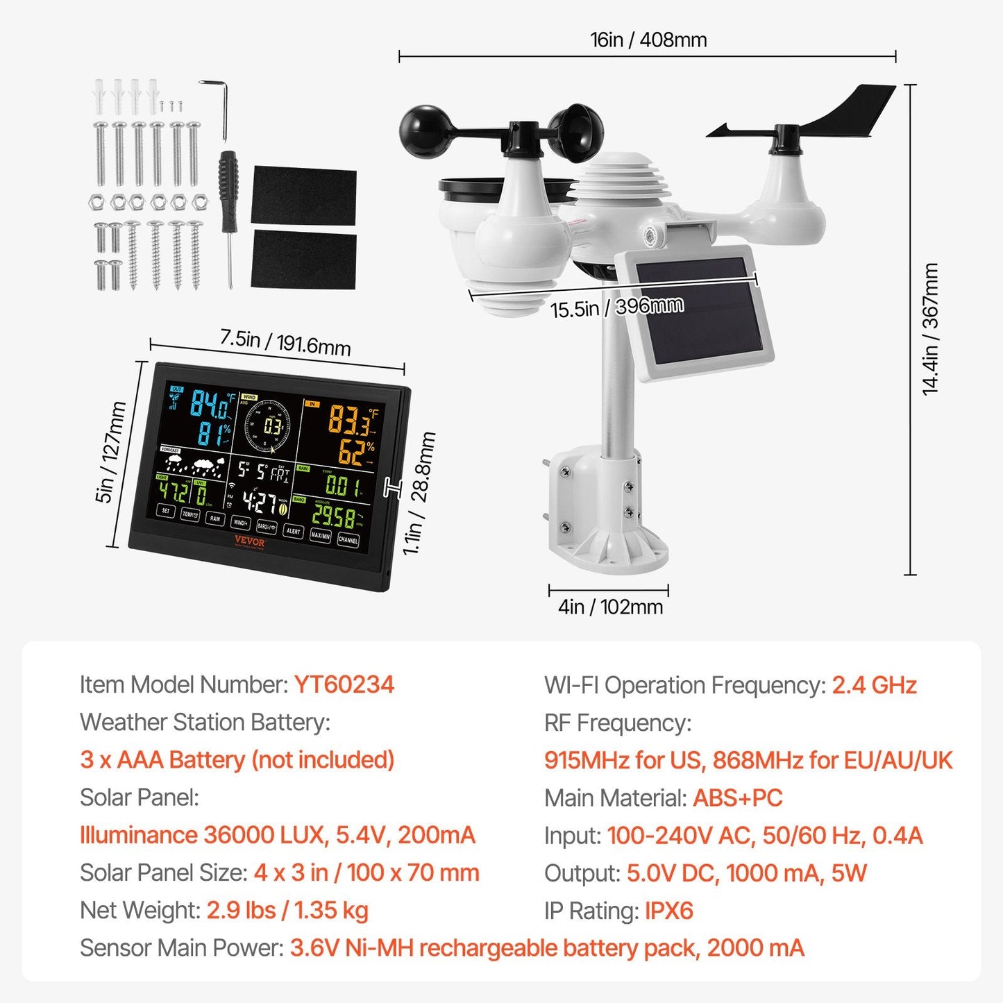 7-in-1 Wi-Fi Weather Station