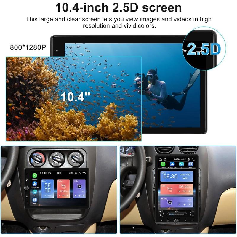 Hot Sale-10.4 Inch Single Din Car Stereo
